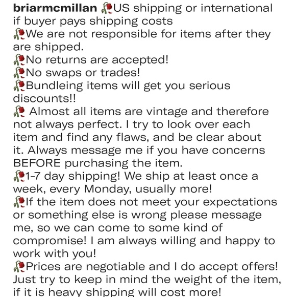 Shop policies - Picture 2 of 3